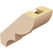 Ekena Millwork 3-inch W x 6-inch D x 6-inch H Ridgewood Rough Cedar Woodgrain TimberThane Knee Brace, Primed BRCUR03X06X06RIDRCPR - alternate 6